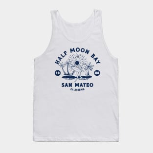 Vintage Half Moon Bay Surfing // Retro California Beach San Mateo1988 Tank Top